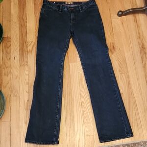 US Army 1st Infantry Division Size 10 Dark Wash Denim Jeans Cotton Blend